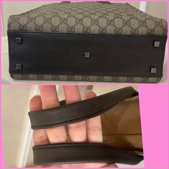 Gucci Brown Monogram Tote Bag - Picture 6 of 15